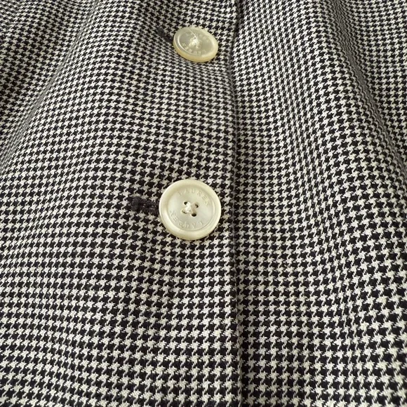 Ralph Lauren Linen/Wool Houndstooth Blazer - Picture 3 of 6